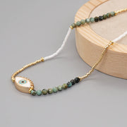 Collier En Pierres Naturelles - Bohème Protecteur - Chevillère Bijoux