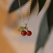 Collier En Pierres Naturelles - Cerise - Cornaline