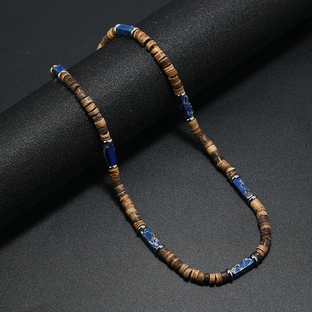 Collier En Pierres Naturelles - Lapis-Lazuli - Chevillère Bijoux
