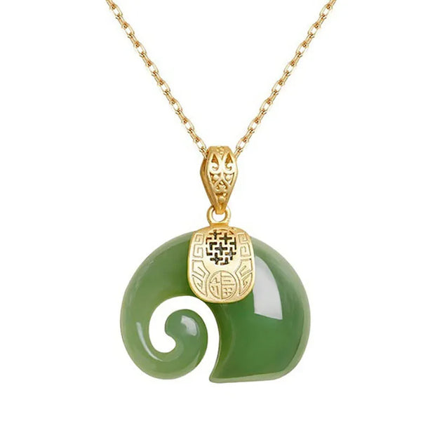 Collier En Pierre Naturelle  - Jade Vert - Chevillère Bijoux