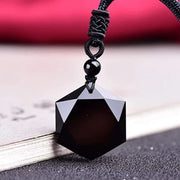 Collier Pierre Naturelle - Obsidienne Noire - Chevillère Bijoux