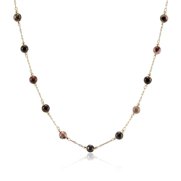 Collier En Pierres Naturelles - Tourmaline - Chevillère Bijoux