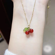 Collier En Pierres Naturelles - Cerise - Cornaline