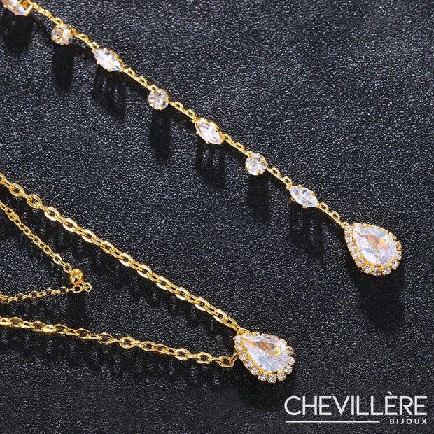 Collier de Dos Goutte Chevillère Bijoux