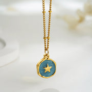 Collier En Pierres Naturelles - Étoile - Nacre - Chevillère Bijoux
