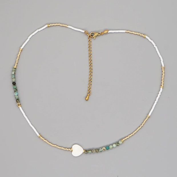 Collier En Pierres Naturelles - Boho Chic - Chevillère Bijoux