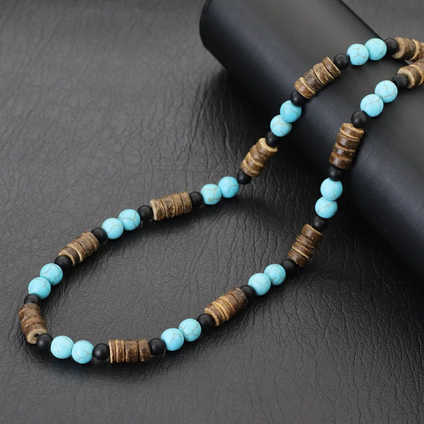 Collier En Pierres Naturelles - Bois Ancien - Chevillère Bijoux