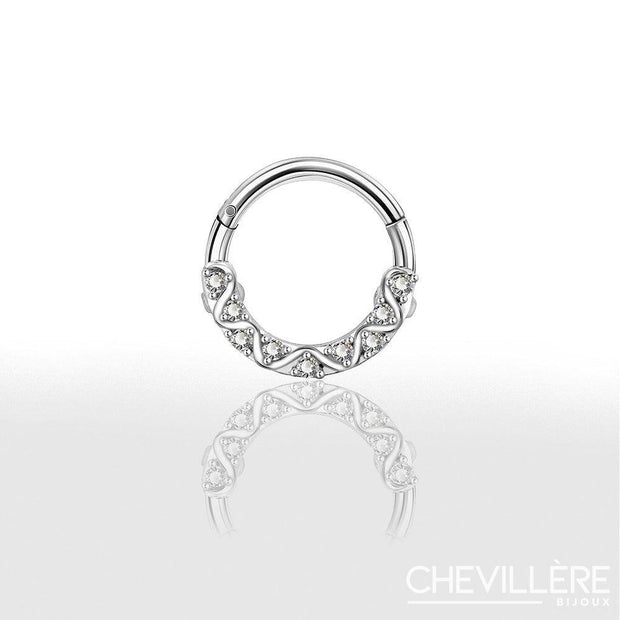 Piercing Septum avec Strass - Chevillère Bijoux