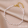 Chainette Pour Cheville Perles Blanches
