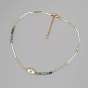 Collier En Pierres Naturelles - Bohème Protecteur - Chevillère Bijoux