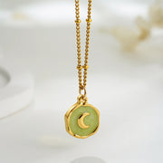 Collier En Pierres Naturelles - Nacre - Lune - Chevillère Bijoux