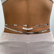 Chaîne de taille bohème triple avec pendentif ventral Chevillère Bijoux