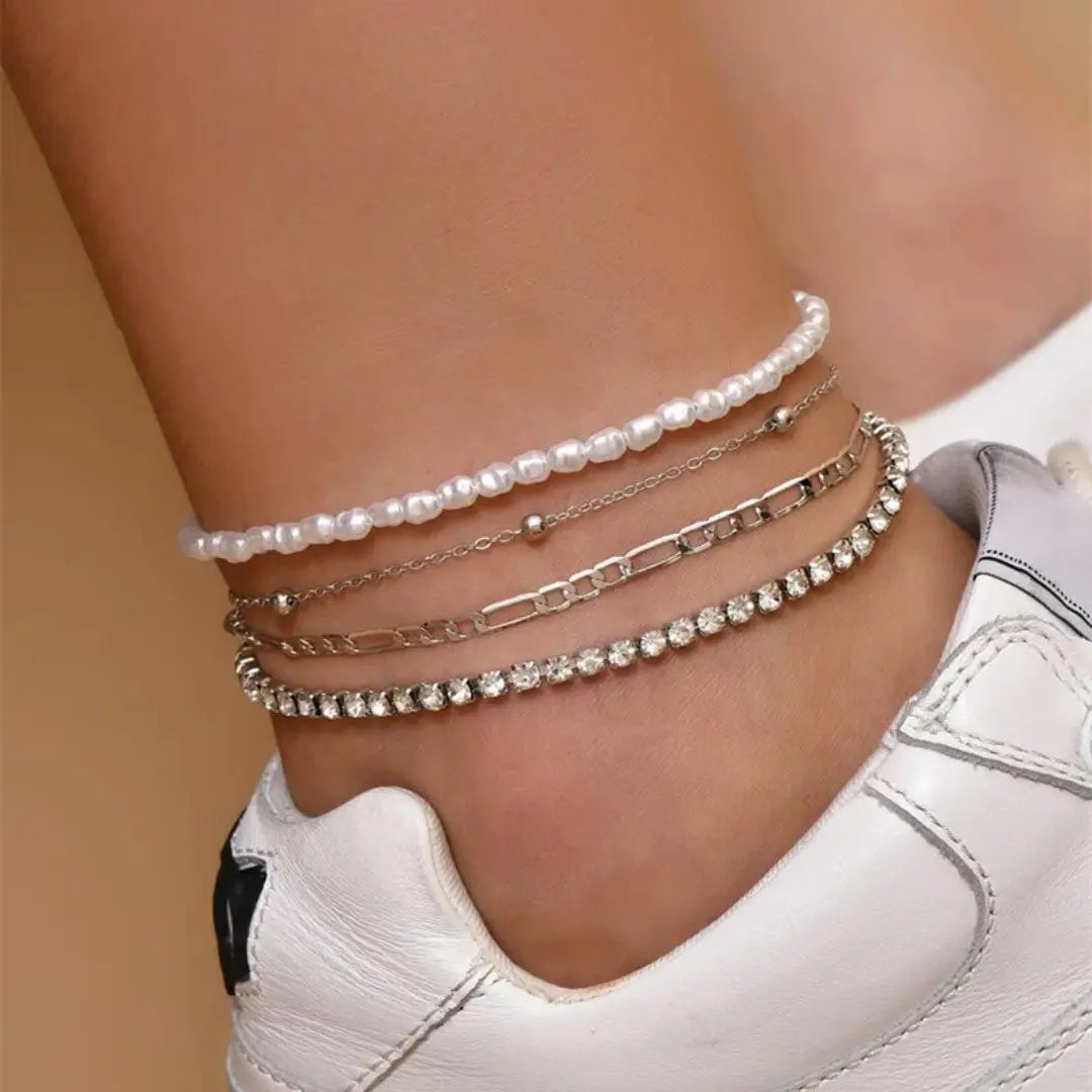 bracelet-de-cheville-acier-inoxydable-4-pieces