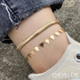 Bracelet De Cheville Plaqué Or 2 Pièces