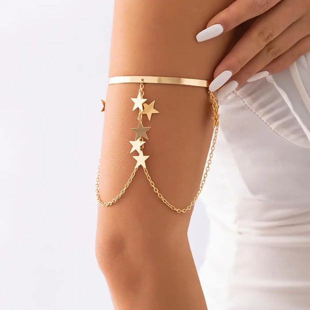 bracelet-haut-de-bras-etoiles-or