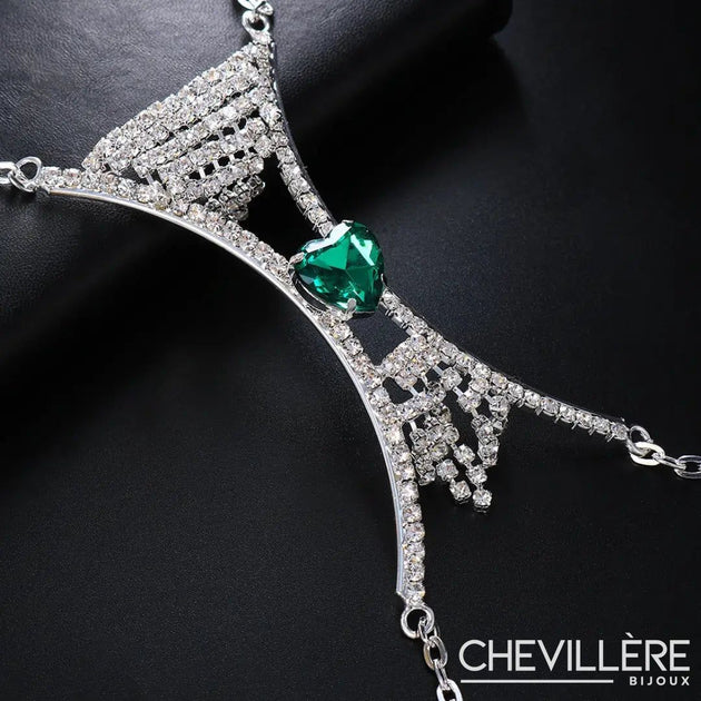 Dervivea Chaîne De Taille En Strass Vintage Bikini Chaîne De Ventre En