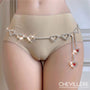 Chaine Ventrale Strass Argent Coeur