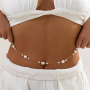 Chaine de taille fine en perles - Aria Chevillère Bijoux