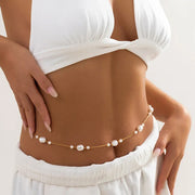 Chaine de taille fine en perles - Aria Chevillère Bijoux
