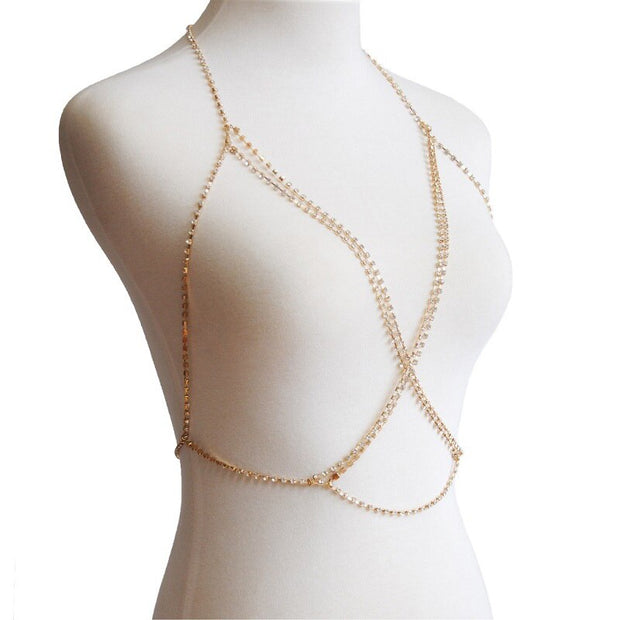 Bralette en Strass et Cristal - Lina Bijoux de Corps