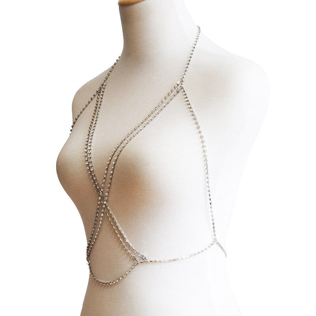 Bralette en Strass et Cristal - Lina Bijoux de Corps