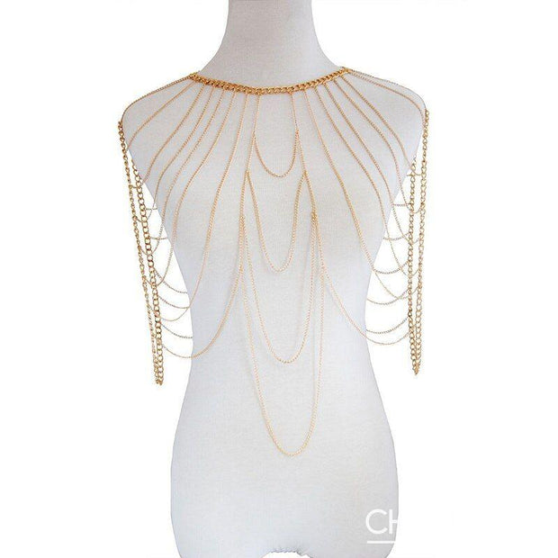 Chaine de corps Or ou Argent en Multiples Mailles - Kyra Chevillère Bijoux