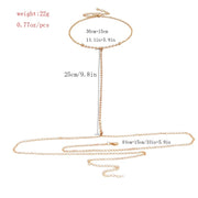Chaine de taille or et cristal - Jess Chevillère Bijoux