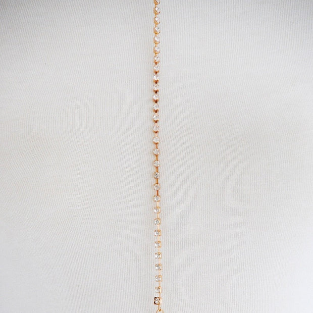 Chaine de taille or et cristal - Jess Chevillère Bijoux