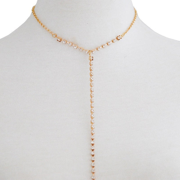 Chaine de taille or et cristal - Jess Chevillère Bijoux