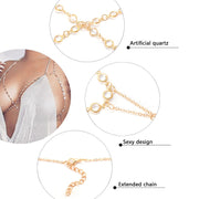 Bralette en chaine et strass - Elo Bijoux de Corps