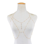 Bralette Chaine de Corps avec Pendentif - Gaby Bijoux de Corps