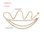 Chaine de Taille Or à multiples chaines et maillons - Alice Chevillère Bijoux