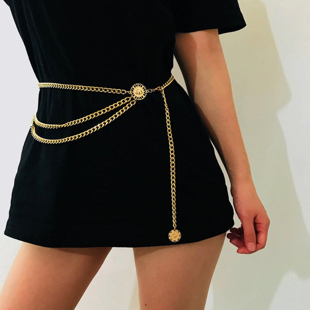 Chaine de Taille Or à multiples chaines et maillons - Alice Chevillère Bijoux