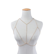 collier de bikini bralette en cristal Chevillère Bijoux