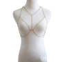 Bralette en cristal avec collier bikini intégré