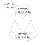 collier de bikini bralette en cristal Chevillère Bijoux