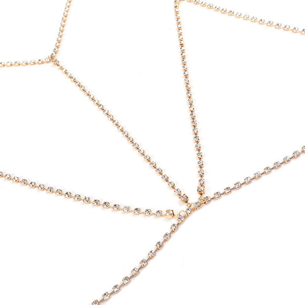 collier de bikini bralette en cristal Chevillère Bijoux