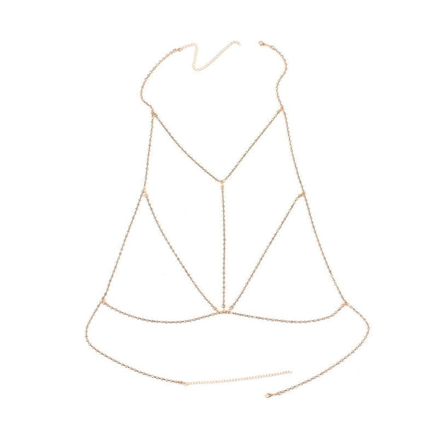 collier de bikini bralette en cristal Chevillère Bijoux