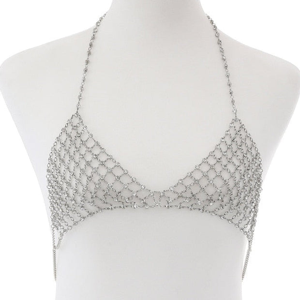 Bijoux de corps soutien gorge strass cristal - Mellie Bijoux de Corps