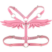 Harnais en cuir pour femme, style séduisant avec ailes d'ange ou de démon - Disponible en 5 couleurs ! Chevillère Bijoux