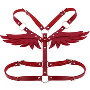 Harnais en cuir pour femme, style séduisant avec ailes d'ange ou de démon - Disponible en 5 couleurs ! Chevillère Bijoux