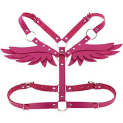 Harnais en cuir pour femme, style séduisant avec ailes d'ange ou de démon - Disponible en 5 couleurs ! Chevillère Bijoux
