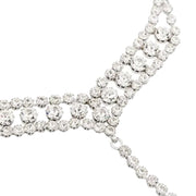 Chaine ornée de cristaux scintillants pour le corps Chevillère Bijoux