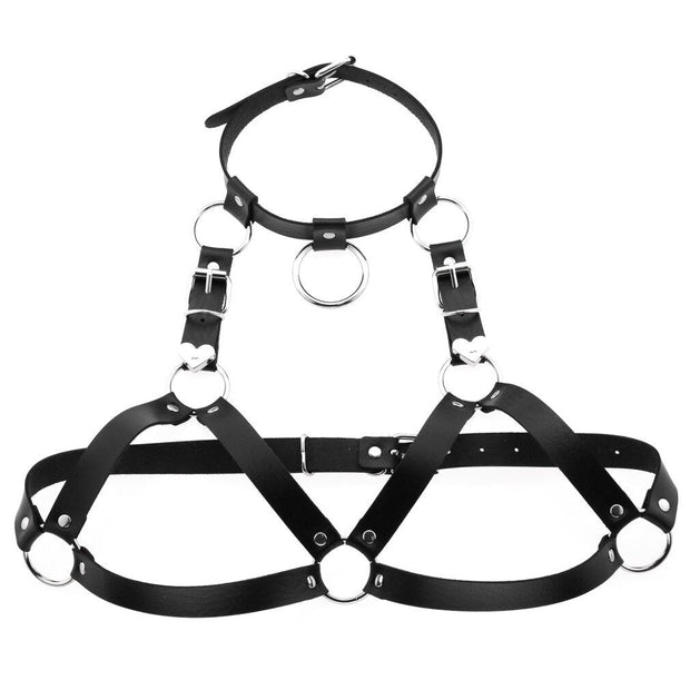 Harnais en cuir femme type bralette - Margot Chevillère Bijoux