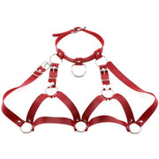 Harnais en cuir femme type bralette - Margot Chevillère Bijoux