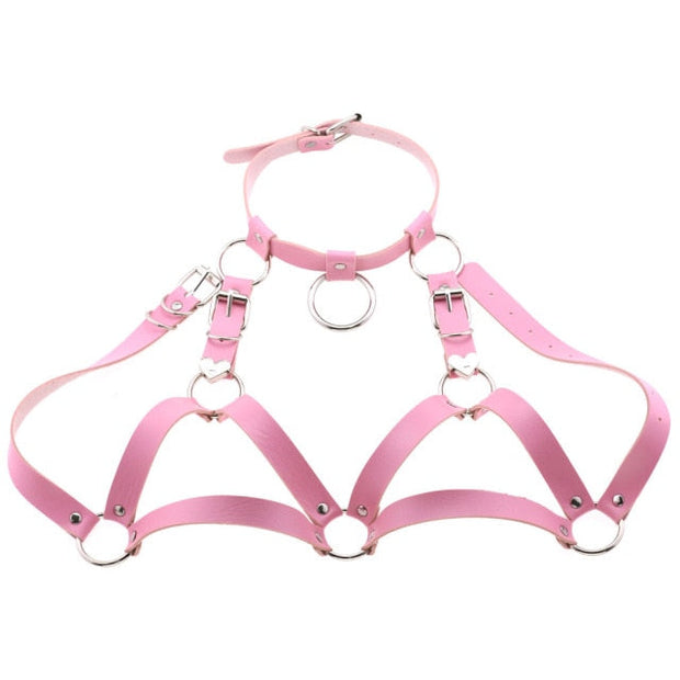Harnais en cuir femme type bralette - Margot Chevillère Bijoux