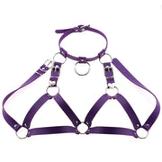 Harnais en cuir femme type bralette - Margot Chevillère Bijoux