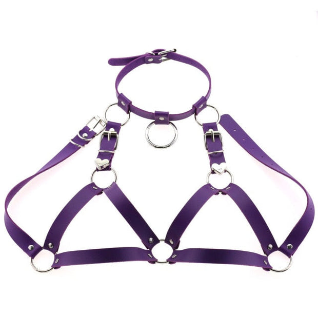 Harnais en cuir femme type bralette - Margot Chevillère Bijoux