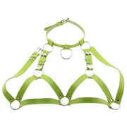 Harnais en cuir femme type bralette - Margot Chevillère Bijoux