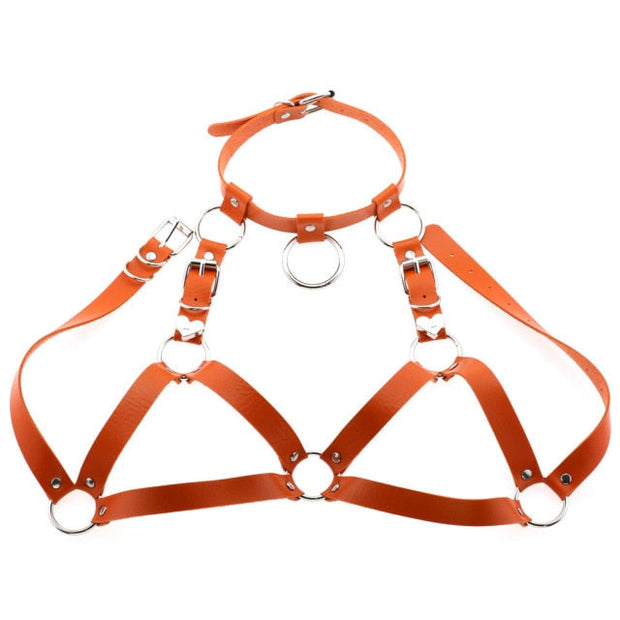 Harnais en cuir femme type bralette - Margot Chevillère Bijoux